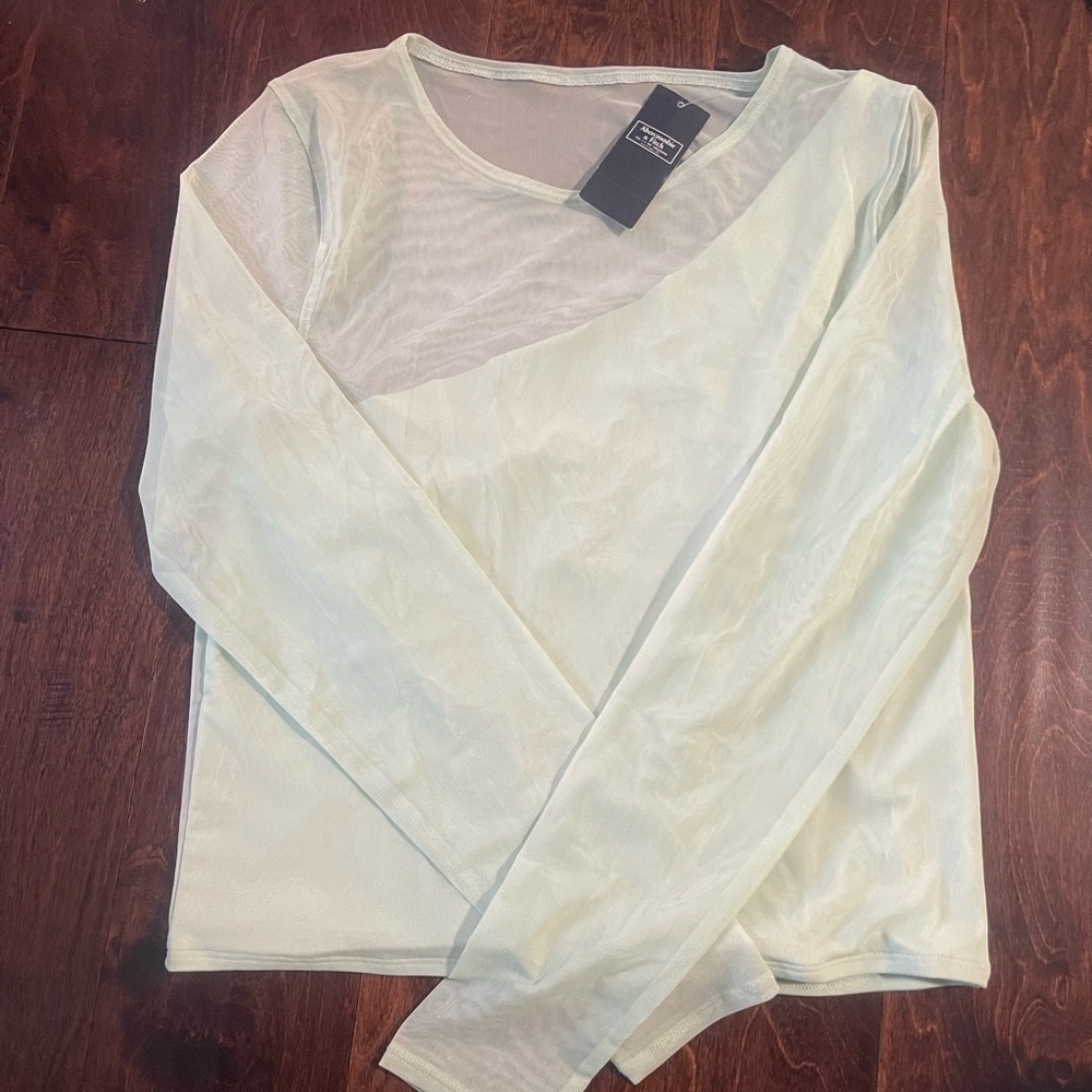 NWT Abercrombie and Fitch Mint Green top